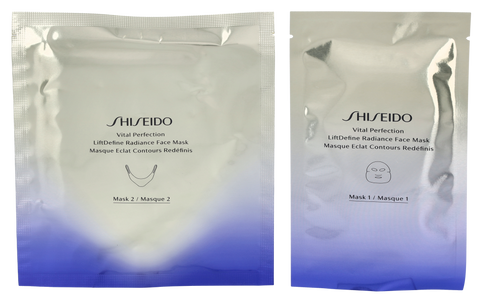Shiseido Vital Perfection LiftDefine Radiance ansigtsmaskesæt 6 stk