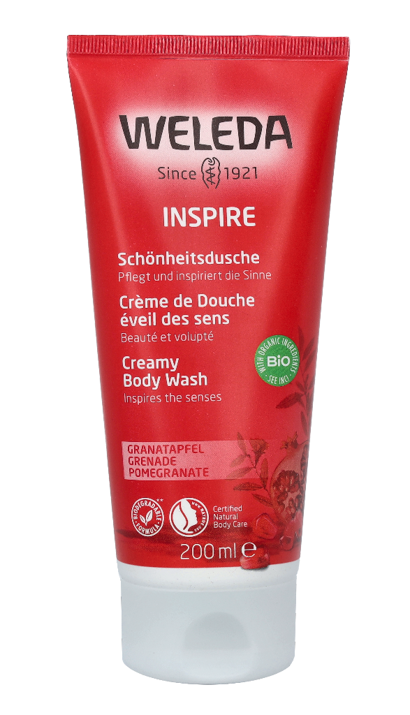 Weleda Inspire Pomegranate Creamy Body Wash 200 ml