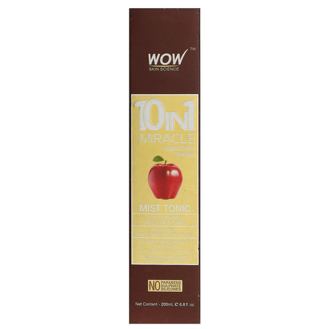 Wow Skin Science, 10 i 1 Miracle æblecidereddike, Mist Tonic, 6,8 fl oz (200 ml)