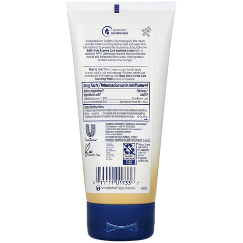 Due, baby, eksempleje, beroligende creme, 5,1 oz (144 g)