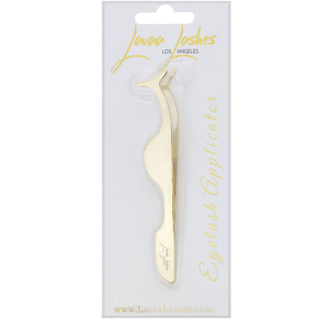 Lavaa Lashes, Eyelash Applicator, Gold, 1 Count