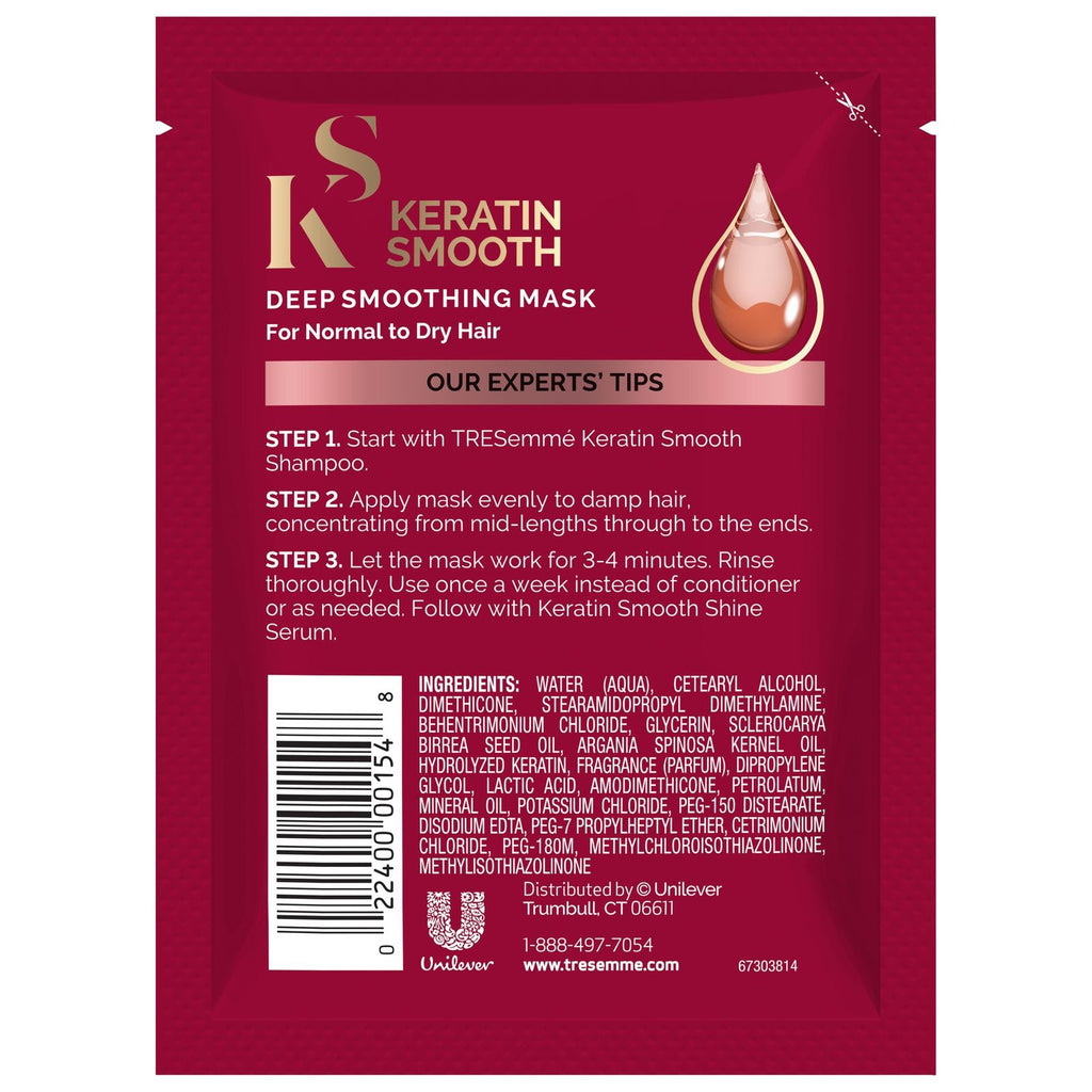 Tresemme, Keratin Smooth, Deep Smoothing Mask, 1.5 oz (42 g)