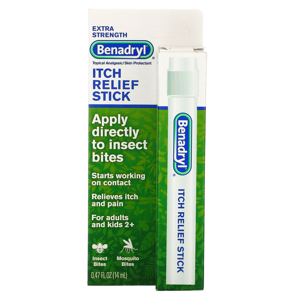 Benadryl, Itch Relief Stick, ekstra styrke, 0,47 fl oz (14 ml)