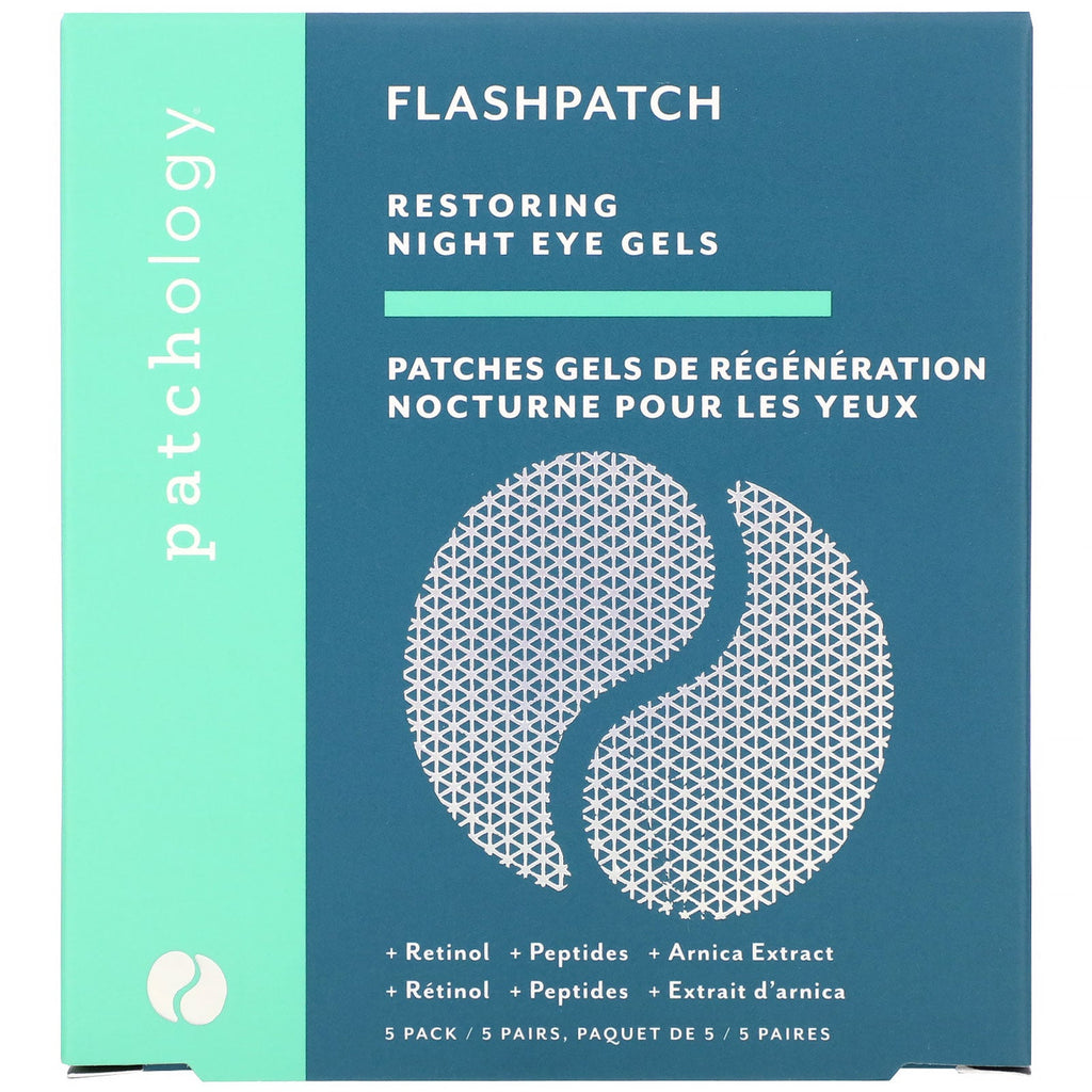 Patchology, FlashPatch Restoring Night Eye Gels, 5 par