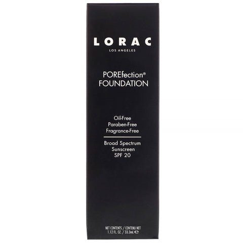 Lorac, POREfection Foundation, PR4 Light Medium, 1,12 fl oz (33,3 ml)