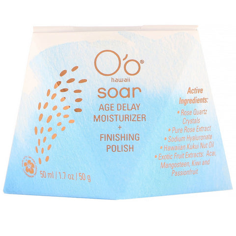 O'o Hawaii, Soar, Age Delay, Moisturizer + Finishing Polish, 1,7 oz (50 g)