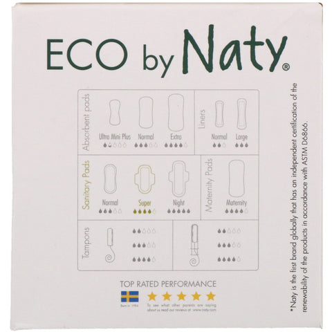 Naty, Toallitas Finas, Súper, 13 Piezas Eco