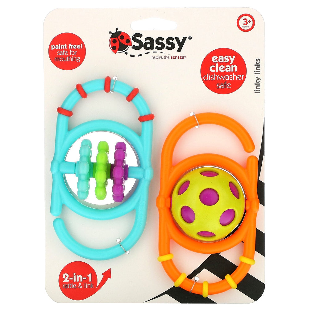 Sassy, ​​Inspire The Senses, Linky Links, 3+ måneder, 2-delt sæt