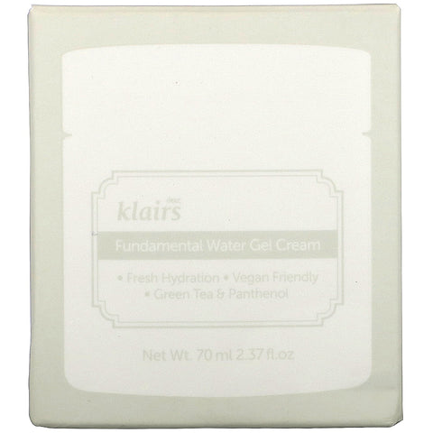 Dear, Klairs, Fundamental Water Gel Cream, 2.37 fl oz (70 ml)