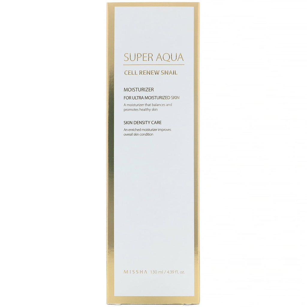 Missha, Super Aqua, Cell Renew Snail, Moisturizer,  4.39 fl oz (130 ml)