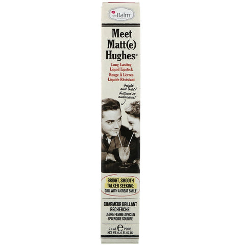 theBalm Cosmetics, Meet Matt(e) Hughes, Long-Lasting Liquid Lipstick, Sentimental, 0.25 fl oz (7.4 ml)