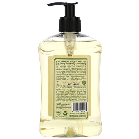 A La Maison de Provence, Liquid Soap For Hands & Body, Provence Lemon, 16.9 fl oz (500 ml)