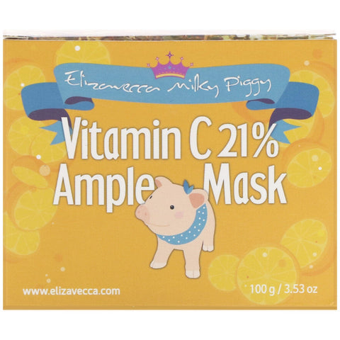 Elizavecca, Milky Piggy, C-vitamin 21 % rigelig maske, 3,53 oz (100 g)