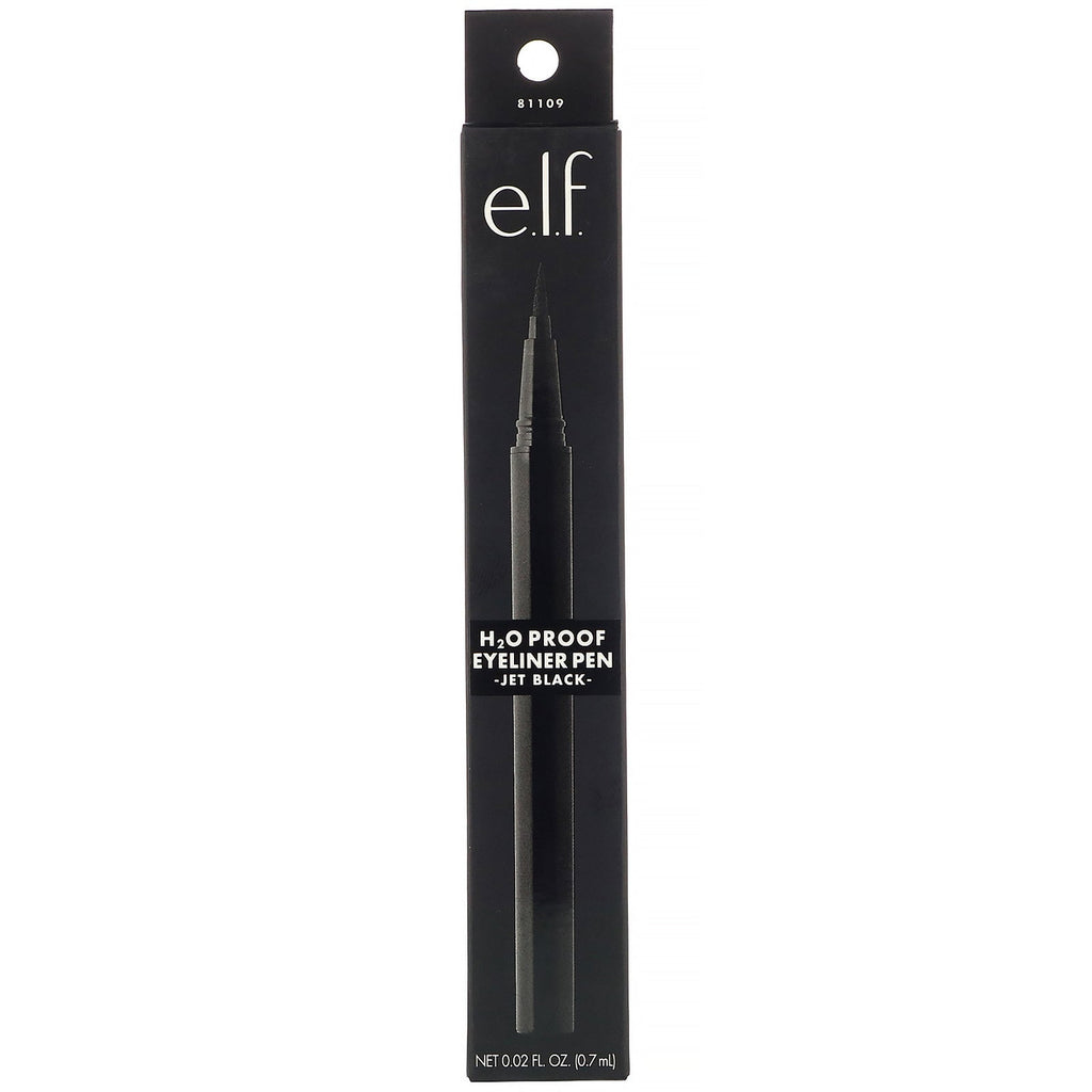 E.L.F., H2O Proof Eyeliner Pen, Jet Black, 0.02 fl oz (0.7 ml)