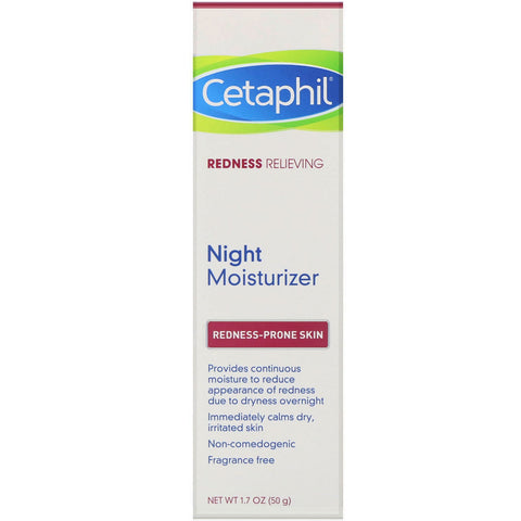 Cetaphil, Redness Relieving, Night Moisturizer, 1,7 oz (50 g)