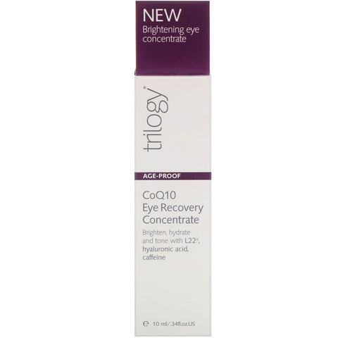 Trilogy, Age-Proof, concentrado de recuperación ocular de CoQ10, 0,34 fl oz (10 ml)