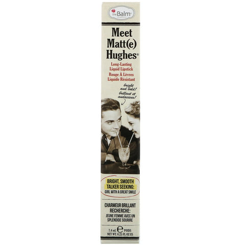 theBalm Cosmetics, Meet Matt(e) Hughes, Long-Lasting Liquid Lipstick, Committed, 0.25 fl oz (7.4 ml)