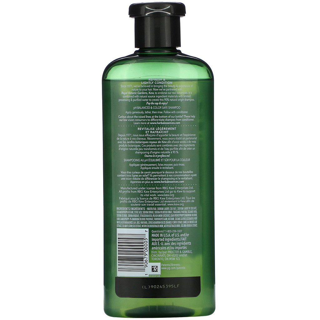 Urteessenser, ren fugtshampoo, agurk og grøn te, 13,5 fl oz (400 ml)