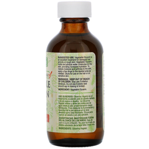 De La Cruz, Glicerina vegetal, 2 fl oz (59 ml)