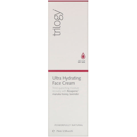 Trilogy, Crema facial ultrahidratante, 75 ml (2,5 oz. líq.)