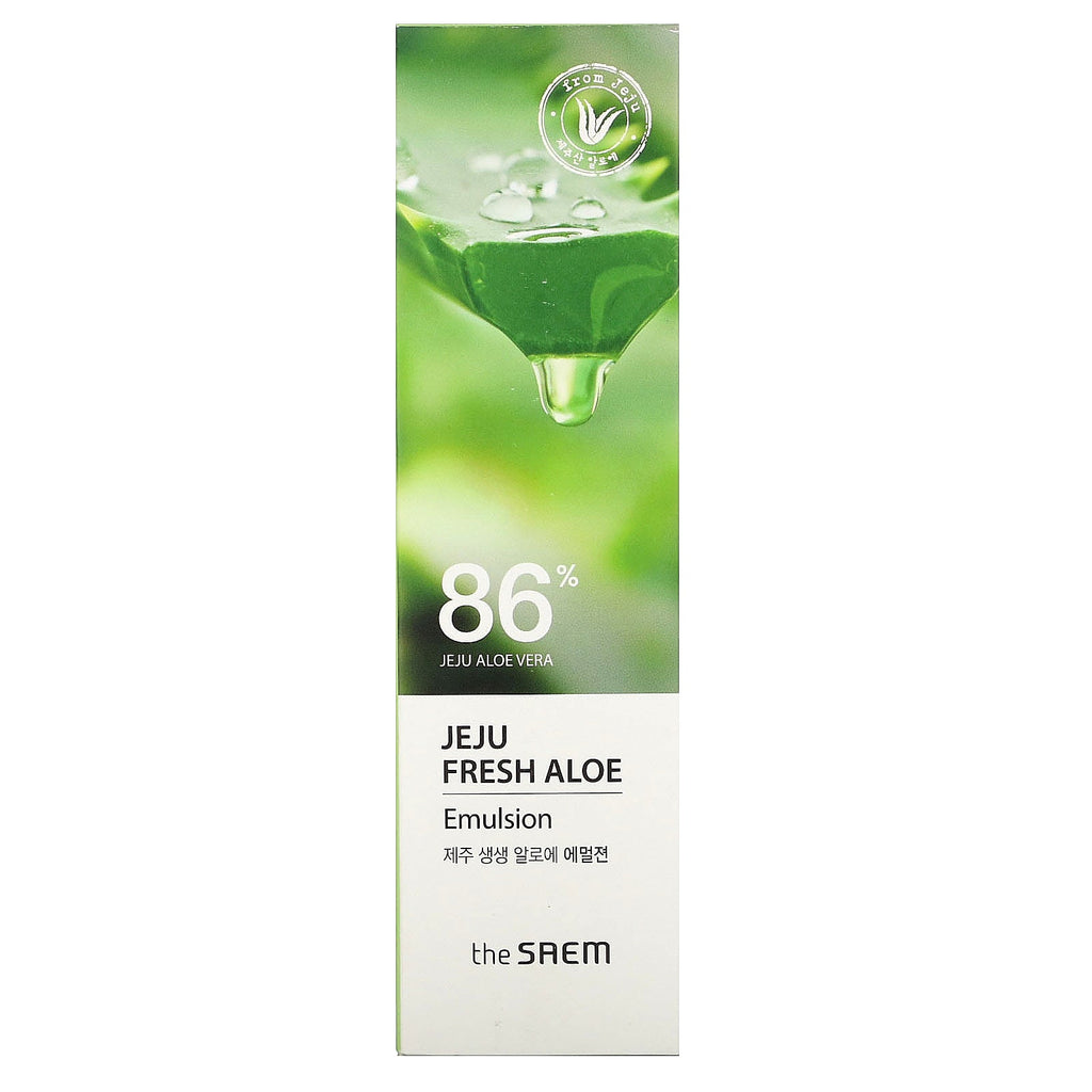 The Saem, Jeju Fresh Aloe, emulsión de 86 % aloe vera, 5,24 fl oz (155 ml)