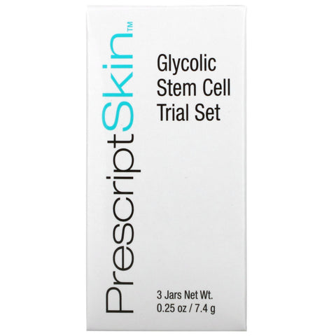 PrescriptSkin, Glycolic Trial Set, 3 krukker, 0,25 oz hver