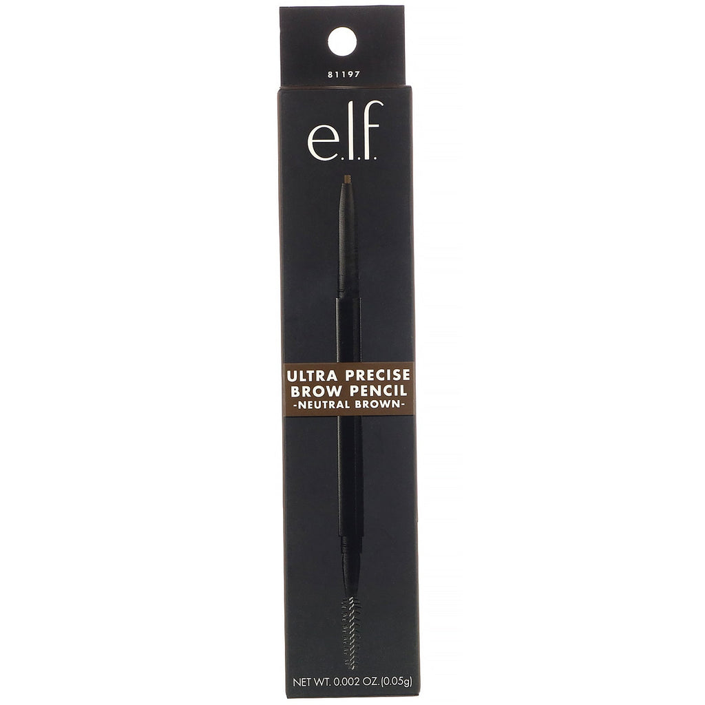 ELF, Ultra Precise Brow Pencil, Neutral Brown, 0,002 oz (0,05 g)