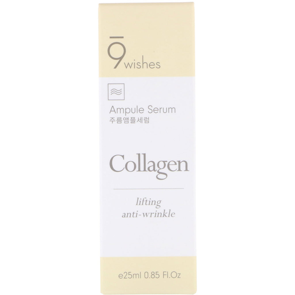 9Wishes, Ampule Serum, Collagen, 0.85 fl oz (25 ml)