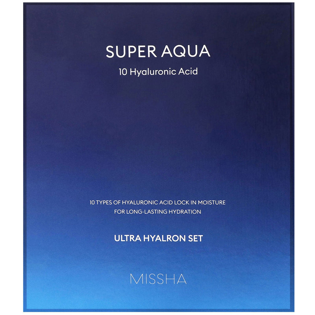 Missha, Super Aqua, Ultra Hyalron Set, 4 Pieces