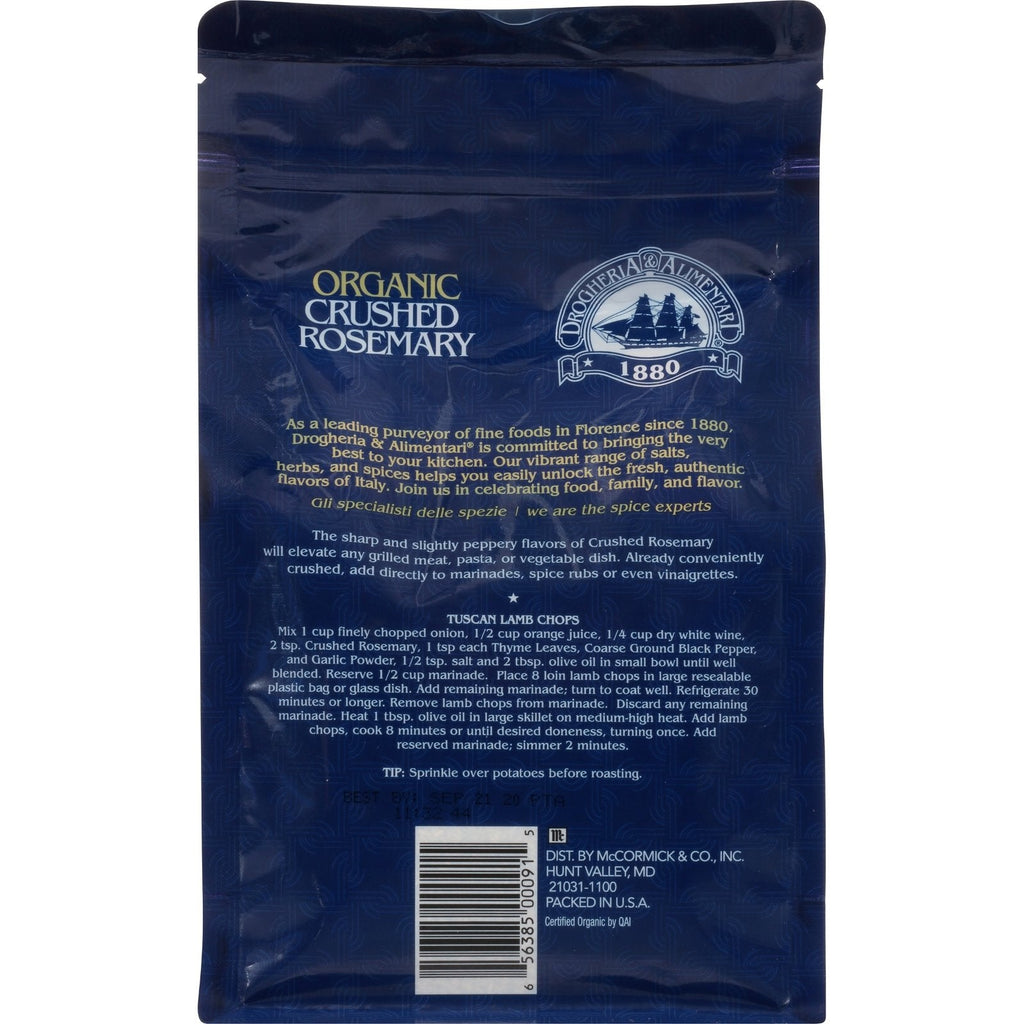 Drogheria & Alimentari,  Crushed Rosemary, 9.7 oz (274 g)