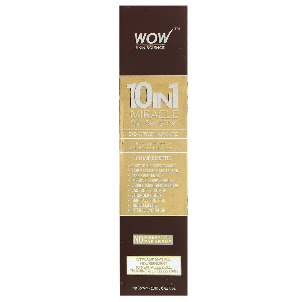 Wow Skin Science, 10 in 1 Miracle Hair Revitalizer, 6.8 fl oz (200 ml)