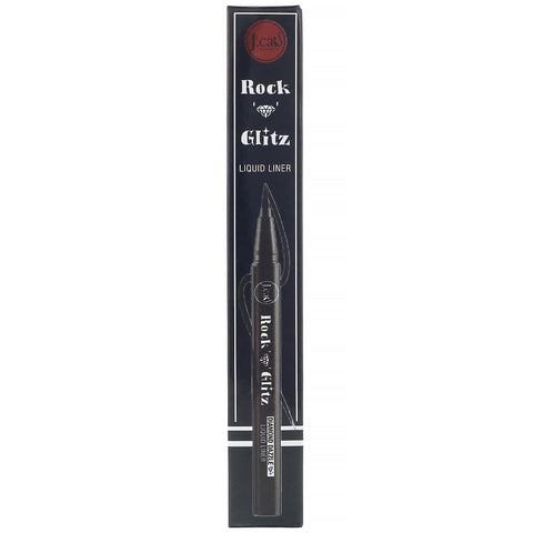 J.Cat Beauty, Rock n Glitz, Diamond Dazzle Liquid Liner, RG108 Tuxedo Mask Matte Black, 0.03 oz (0.85 g)