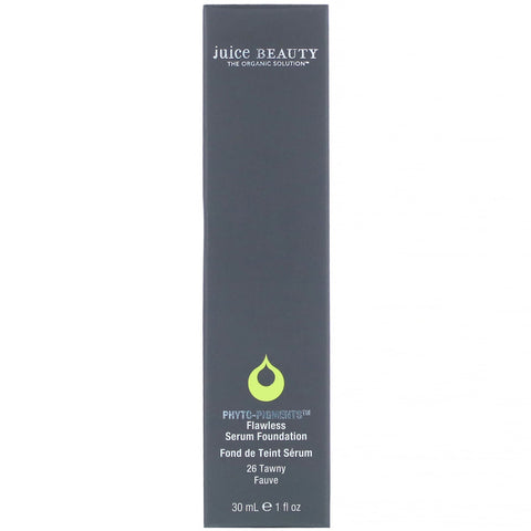 Juice Beauty, Phyto-Pigmenter, Flawless Serum Foundation, 26 Tawny, 1 fl oz (30 ml)