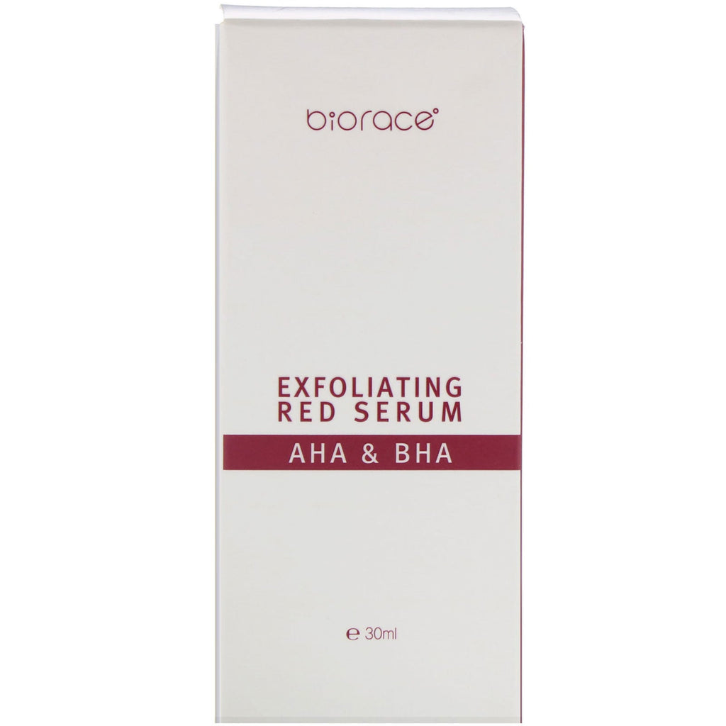 Biorace, Exfoliating Red Serum, AHA &amp; BHA, 1,01 oz (30 ml)