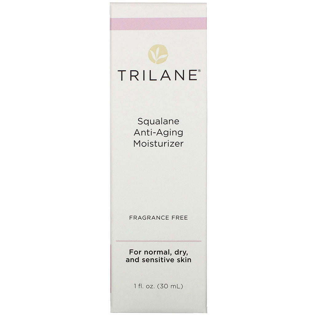 Trilane, Squalane Anti-Aging Moisturizer, Fragrance Free, 1 fl oz (30 ml)