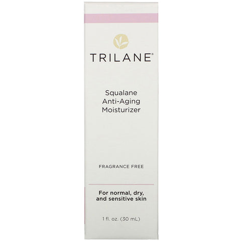 Trilane, Squalane Anti-Aging Moisturizer, Fragrance Free, 1 fl oz (30 ml)