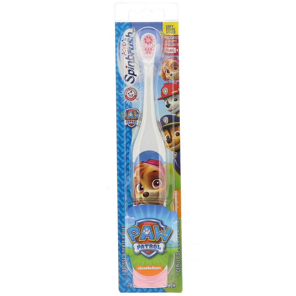 Arm &amp; Hammer, Cepillo giratorio para niños, Paw Patrol, suave, 1 cepillo de dientes con batería