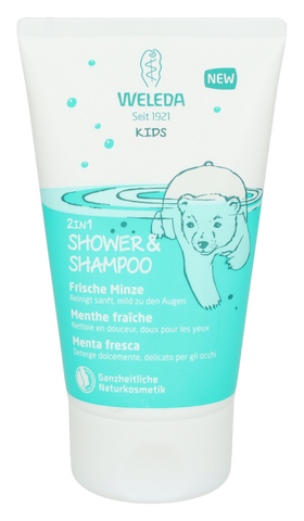 Weleda Kids 2in1 Shower &amp; Shampoo Fresh Mint 150 ml