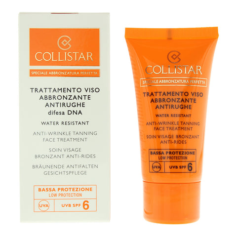 Collistar Anti-Wrinkle Tanning Face Treatment Spf 6 Cream 50ml