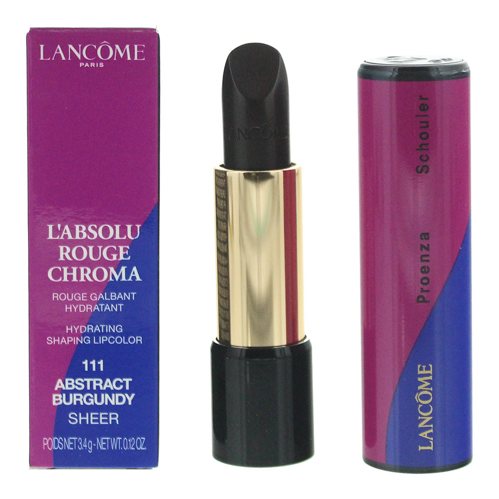 Lancôme L'absolu Rouge Chroma 111 Abstract Burgundy Sheer Lipstick 3.4g