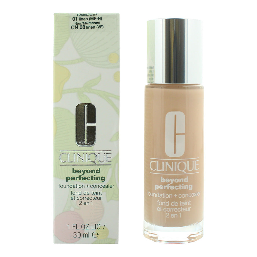 Clinique Beyond perfecting Foundation + Concealer 01 Linen  30ml