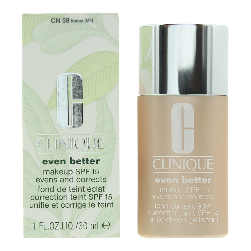 Clinique Even Better Evens  Corrects CN 58 Honey (MF) Foundation Spf 15 30ml