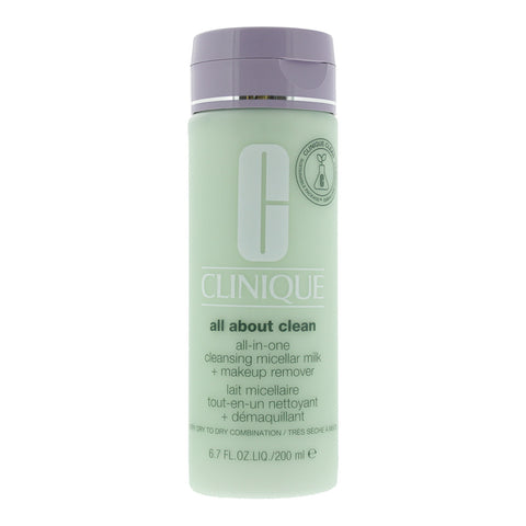 Clinique All About Clean All-in-One Cleansing Micellar Milk + Make Up Remover Skin Type 12 200ml
