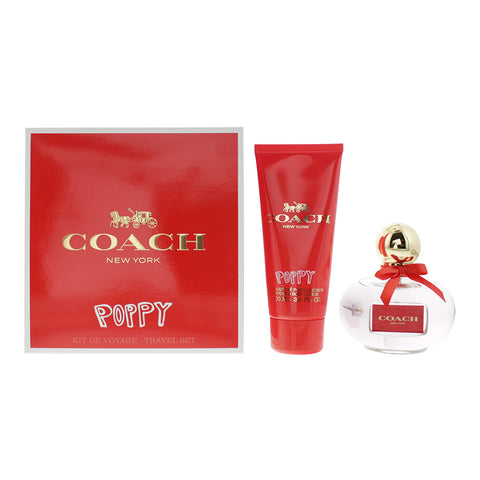 Coach Poppy 2 Piece Gift Set: Eau De Parfum 100ml - Body Lotion 100ml