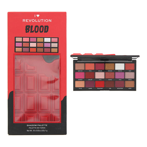 Revolution I Heart Revolution Blood Eye Shadow Palette 18 x 1g