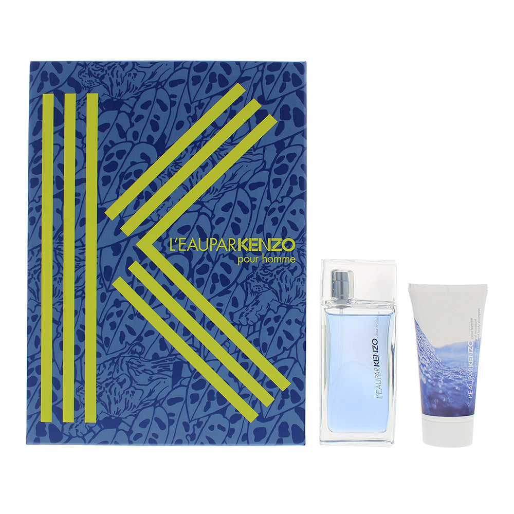 Kenzo L'eau Par Kenzo 2 Piece Gift Set: Eau De Toilette 50ml - Hair & Body Shampoo 50ml