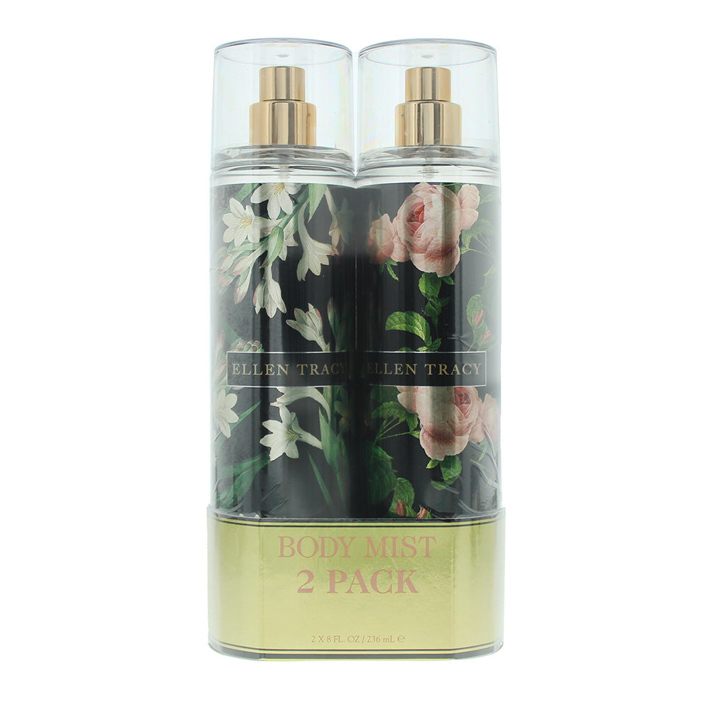 Ellen Tracy Floral 2 Piece Gift Set: Confident Body Mist 236ml - Courageous Body Mist 236ml