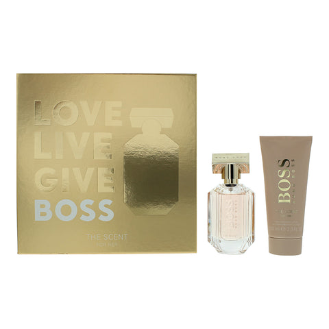 Hugo Boss The Scent For Her 2 Piece Gift Set: Eau De Parfum 50ml - Body Lotion 100ml