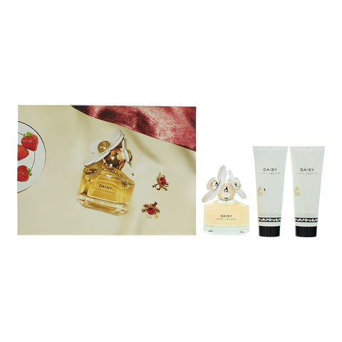 Marc Jacobs Daisy 3 Piece Gift Set: Eau de Toilette 50ml - Body Lotion 75ml - Shower Gel 75ml