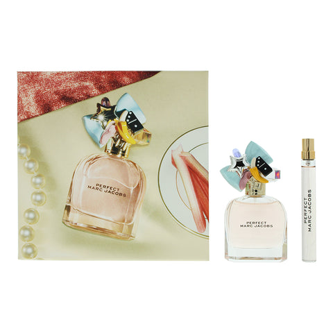 Marc Jacobs Perfect 2 Piece Gift Set: Eau De Parfum 50ml - Eau De Parfum 10ml